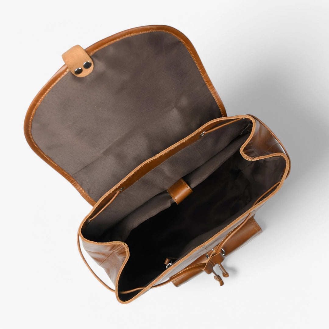 Zaino casual uomo marrone multiuso, perfetto per lavoro, università o tempo libero (modello 50.8cm).