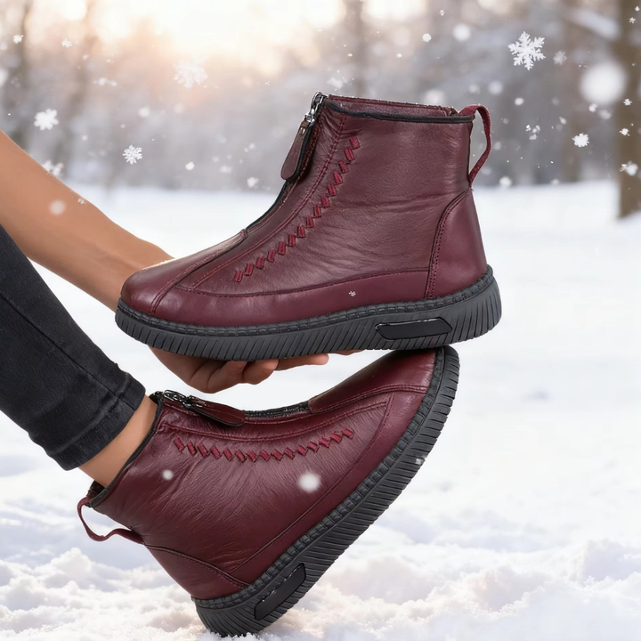 Stivali autunno-inverno donna bordeaux, un tocco di colore alla moda.