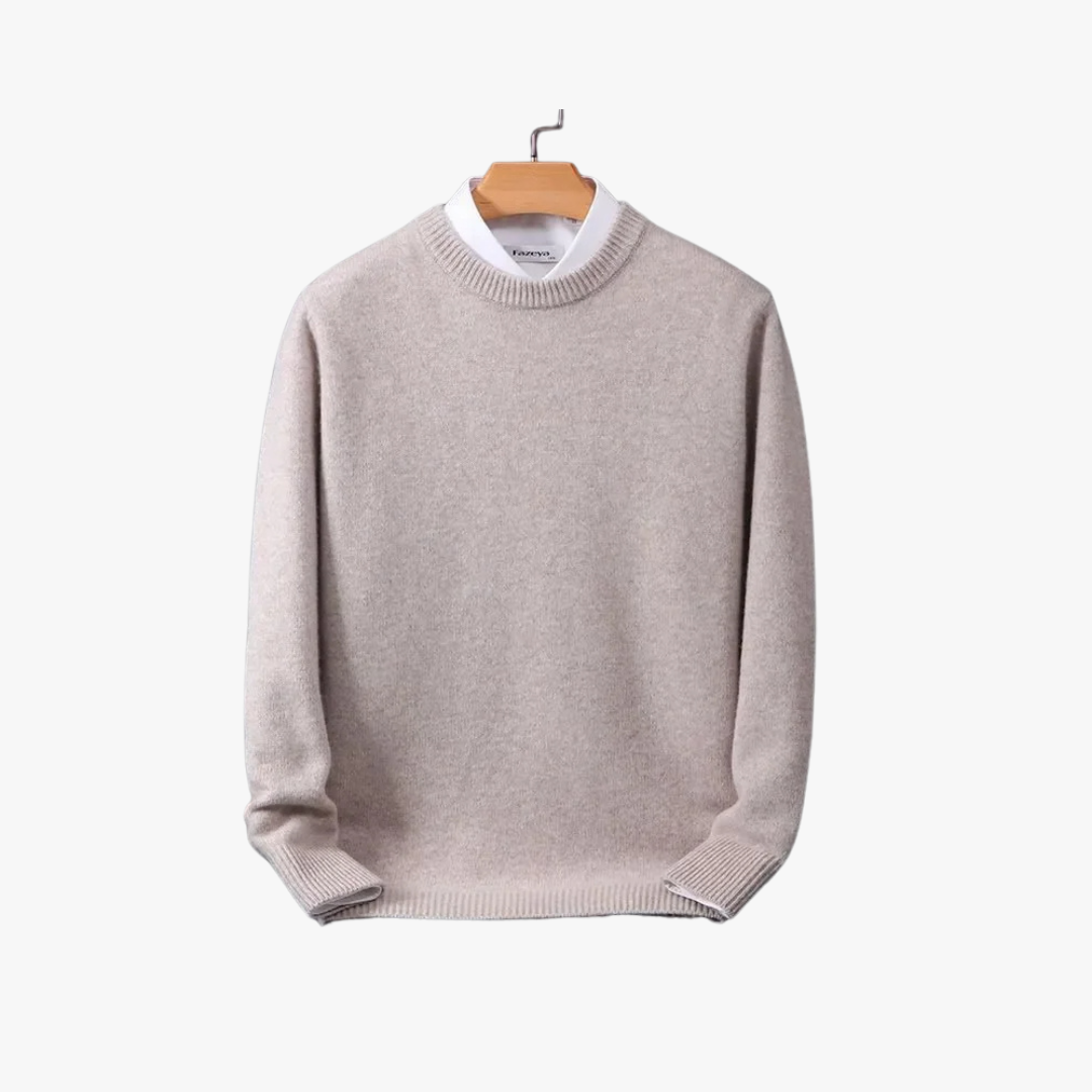 Eleva il tuo stile casual con un maglione uomo girocollo morbido. Vestibilità ampia per comfort autunnale/invernale.