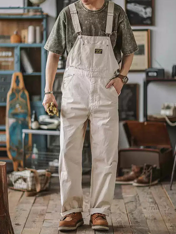 Salopette unisex retrò, abbigliamento lavoro resistente e alla moda per ogni giorno.