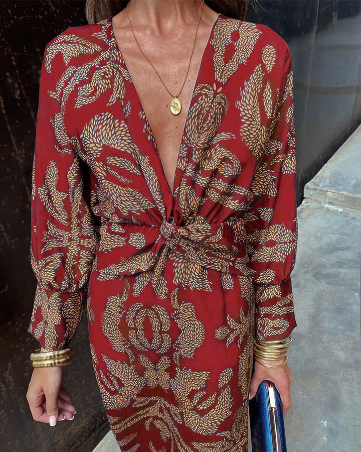 Abito lungo elegante per primavera/autunno, stile sartoriale, moda donna per occasioni formali.