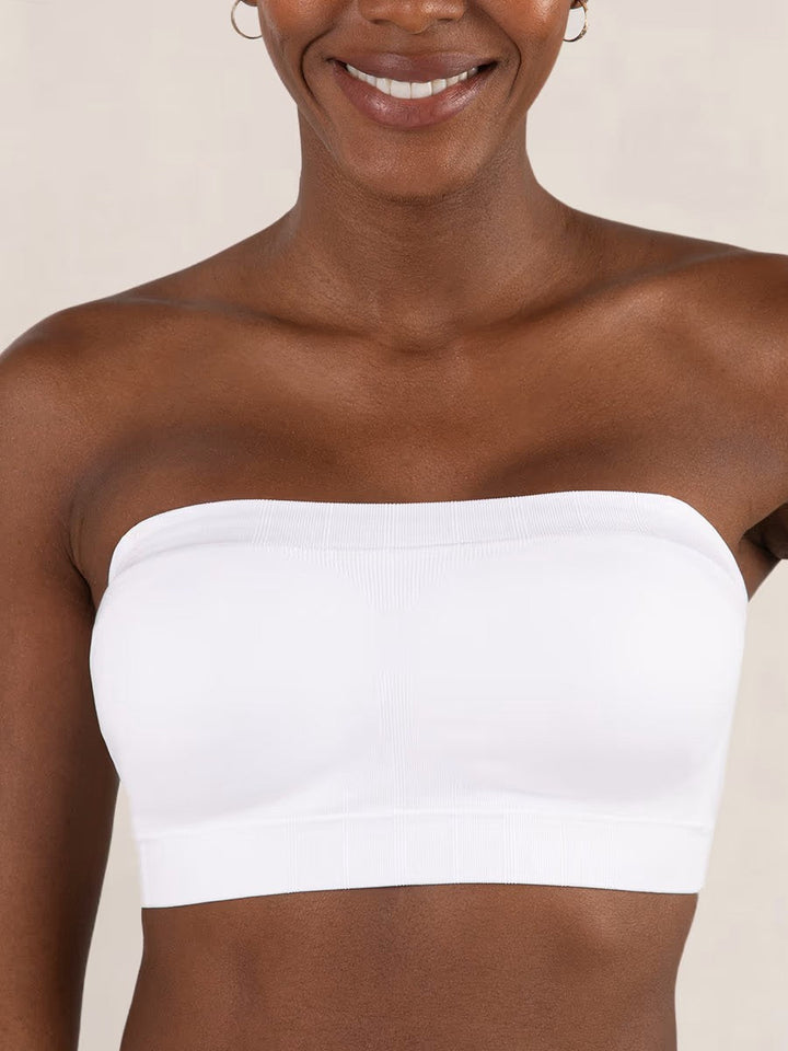 Reggiseno senza spalline donna, fascia seamless per comfort quotidiano e vestibilità perfetta.