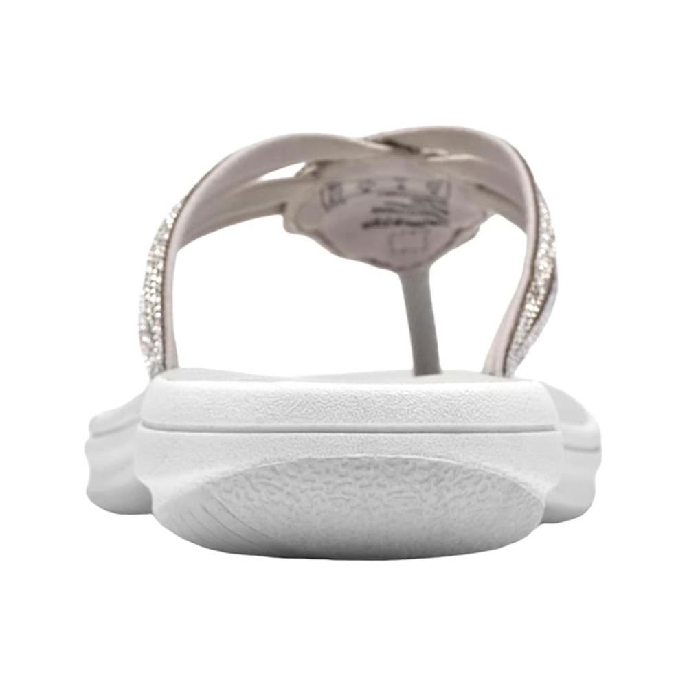 Comodi sandali infradito da donna con strass, perfetti per passeggiate estive e serate eleganti.
