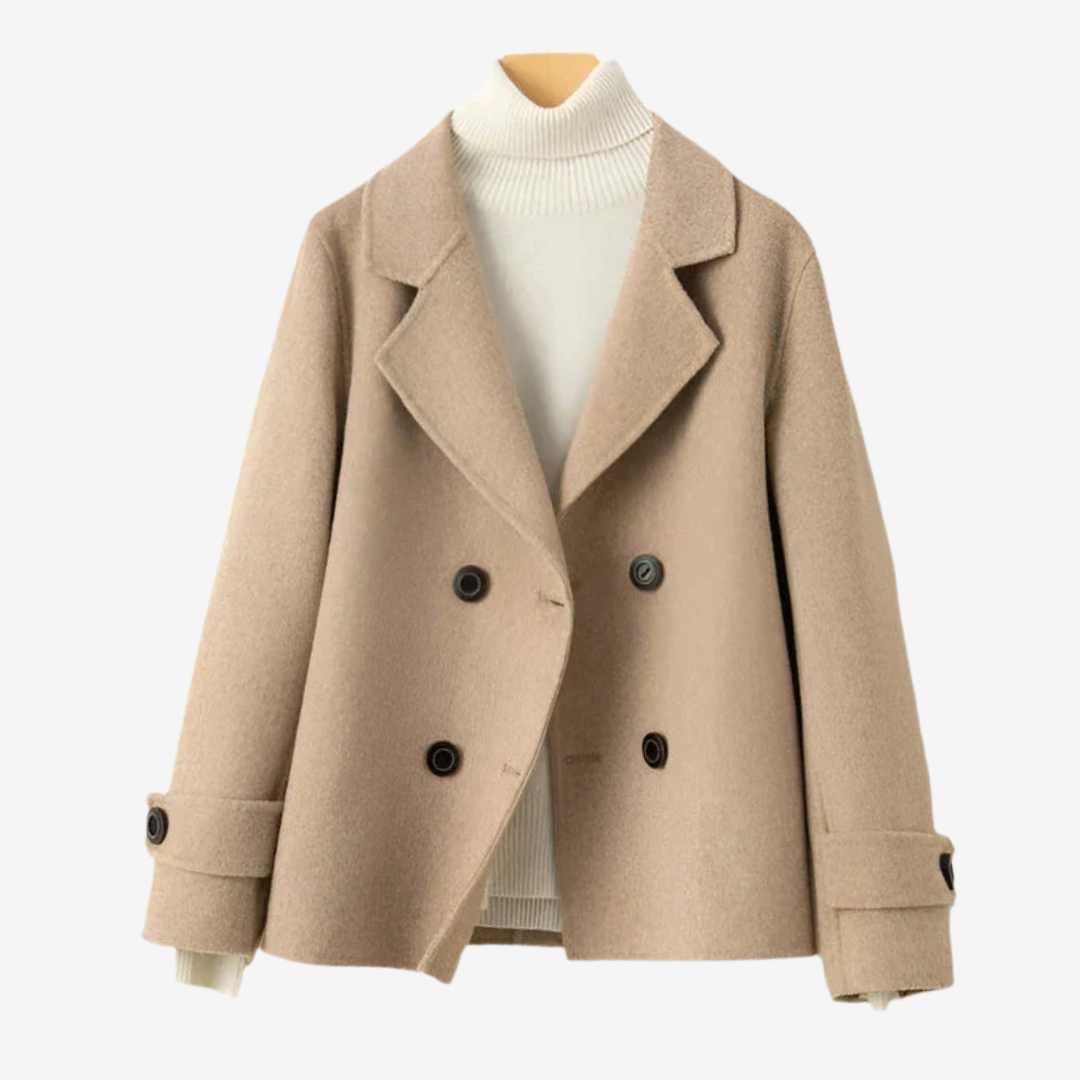 Blazer donna doppiopetto per outfit ufficio e occasioni speciali. Giacca elegante e versatile.