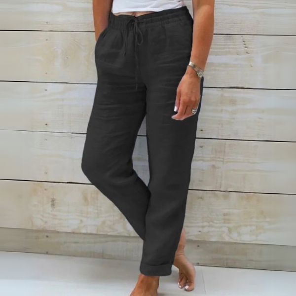 Pantaloni donna ampi e fluidi, perfetti per l'estate. Leggeri, traspiranti e freschi per un comfort duraturo.