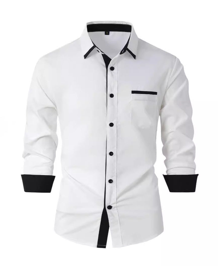 Camicia da ufficio uomo, modello slim a righe, per un look professionale ed elegante in ogni contesto business.