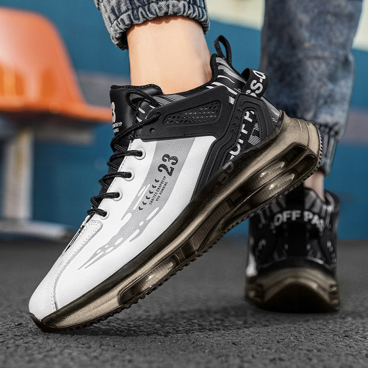 Scarpe sportive uomo per corsa, ammortizzate e traspiranti, perfette per ogni terreno.