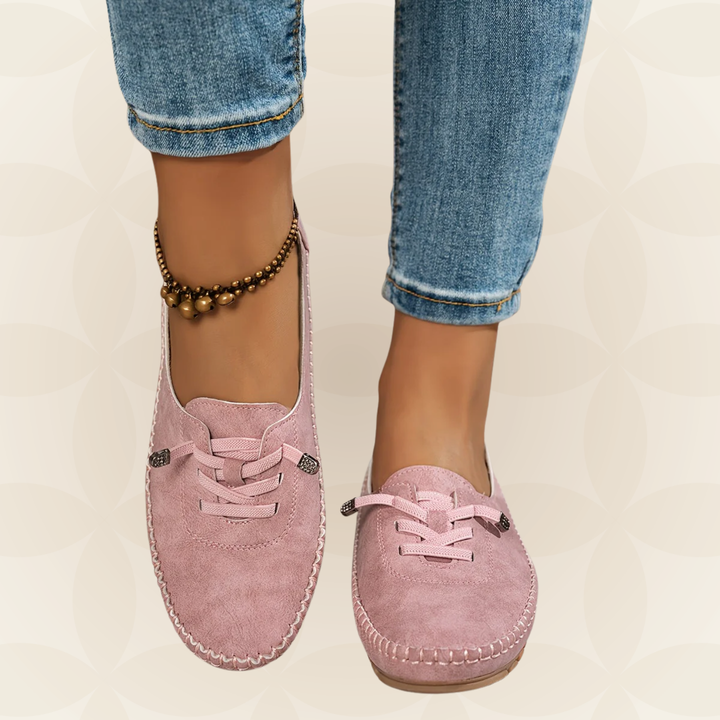 Mocassini donna neri comfort per piedi sensibili, ideali per passeggio e supporto quotidiano.