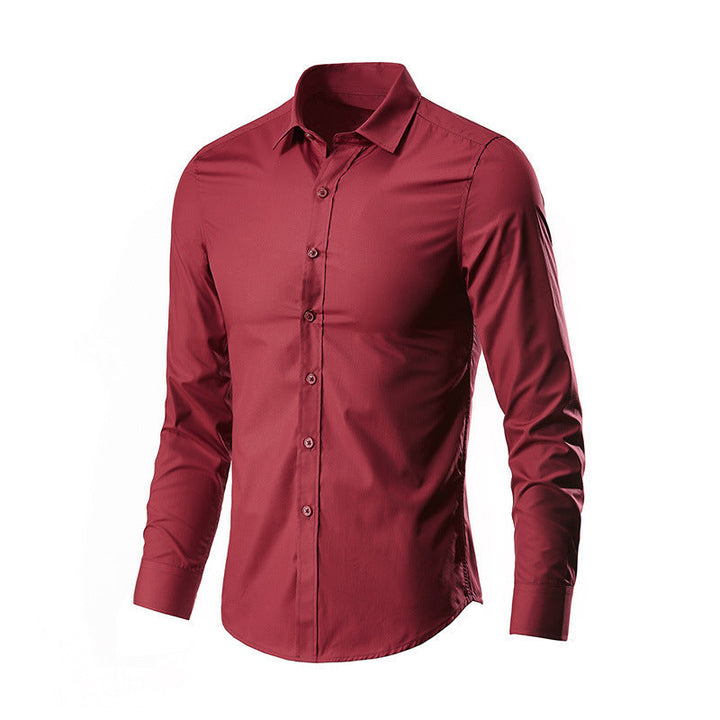 Massimo comfort e stile professionale con camicia uomo senza stiro a maniche lunghe. Vestibilità slim fit elegante.