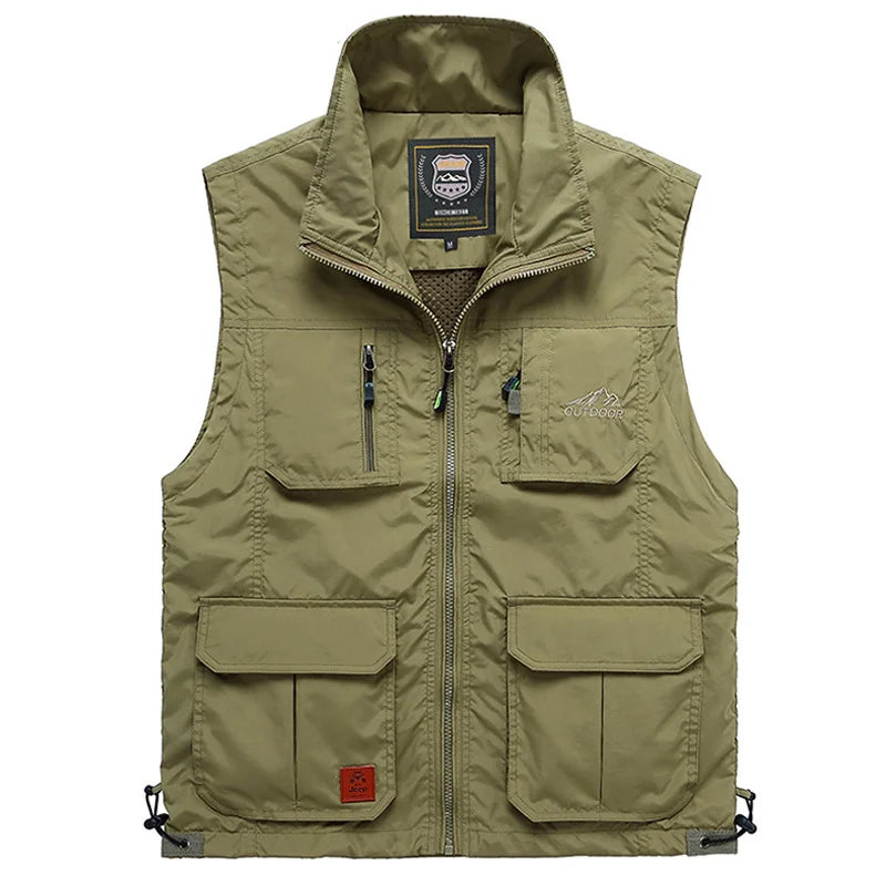 Gilet uomo in morbido pile senza maniche, leggero e confortevole per trekking, attività outdoor e casual.
