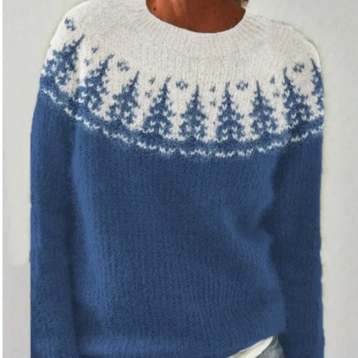Pullover donna casual, multicolore, a girocollo. Maglia ampia per uno stile comodo e rilassato, ideale per moda.