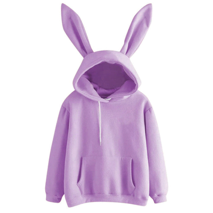 Felpa donna casual con cappuccio e stampa grafica, abbigliamento moda ideale per la primavera.