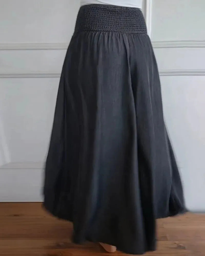 Culottes donna di tendenza, pantaloni larghi e confortevoli, perfetti per outfit primavera/estate.