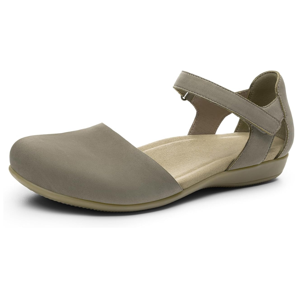 Sandali donna Flora closed-toe per un look casual-chic, comfort per l'estate e il passeggio.