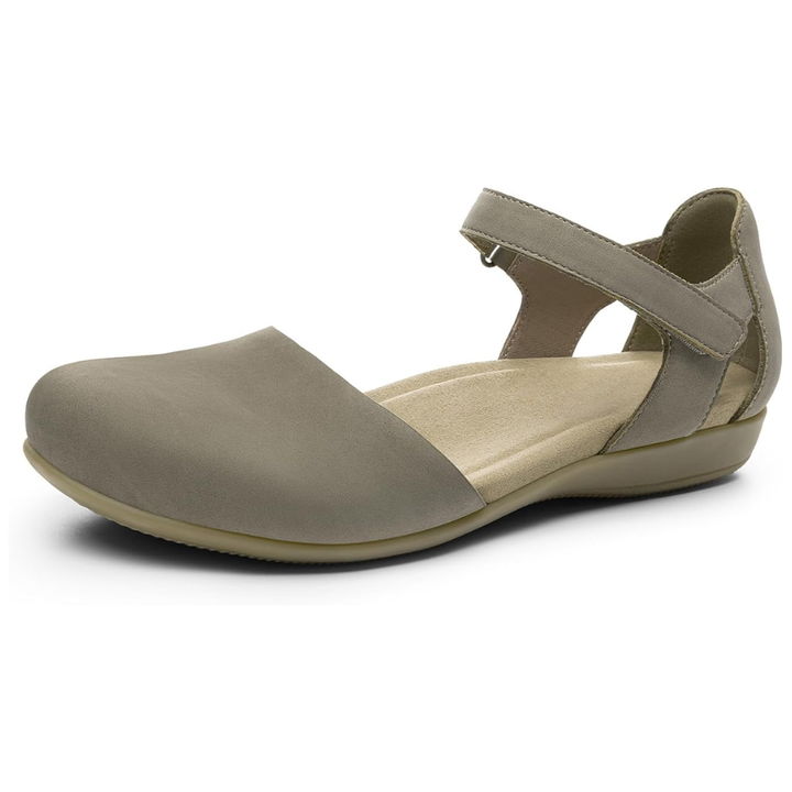 Sandali donna Flora closed-toe per un look casual-chic, comfort per l'estate e il passeggio.