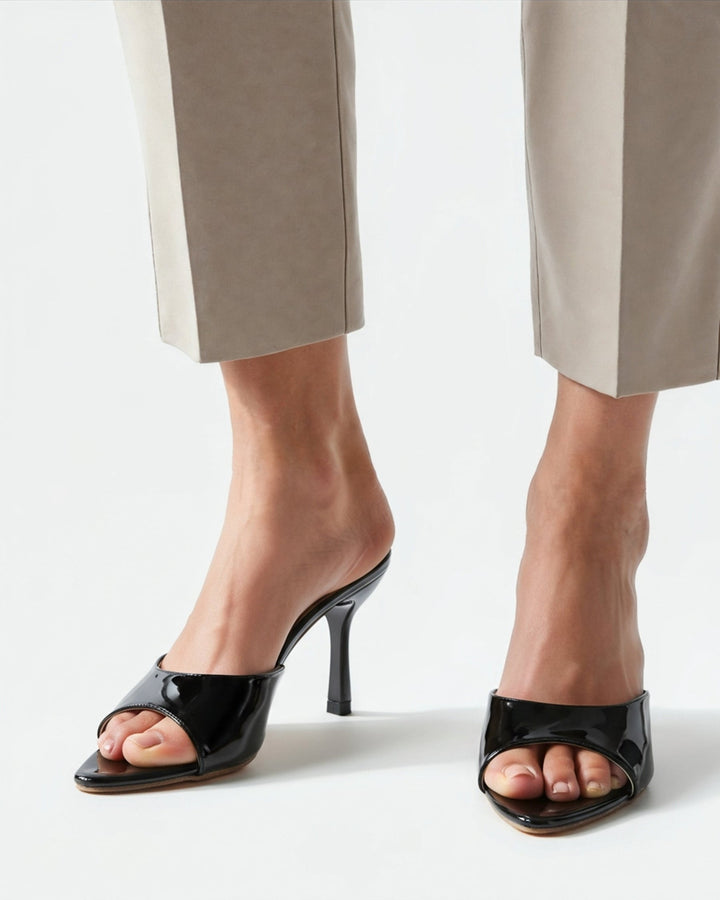 Sandali nude donna eleganti, scarpe con tacco kitten heel, stile e comfort assicurati.