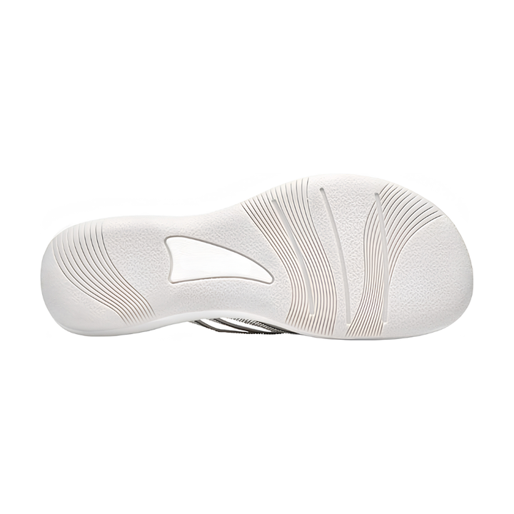 Sandali infradito donna neri con scintillanti strass, scarpe estive eleganti e versatili.