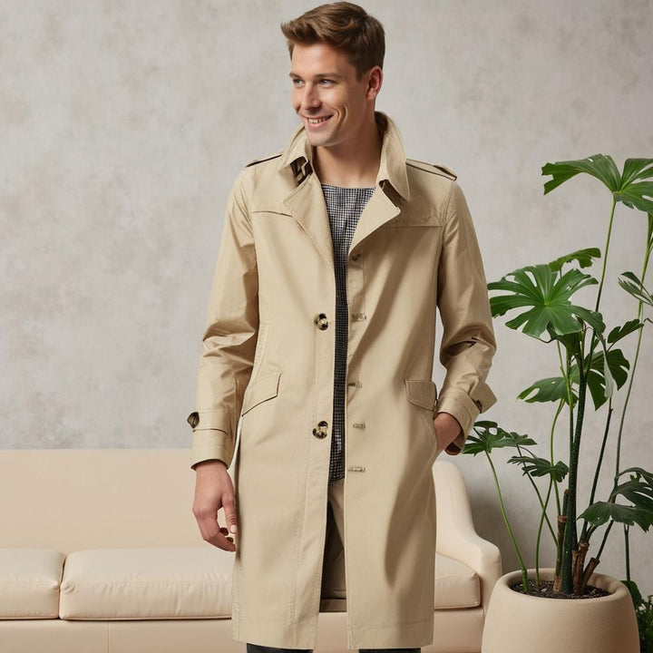 Giacca classica da uomo calda ed elegante, perfetta per un look formale o casual invernale.