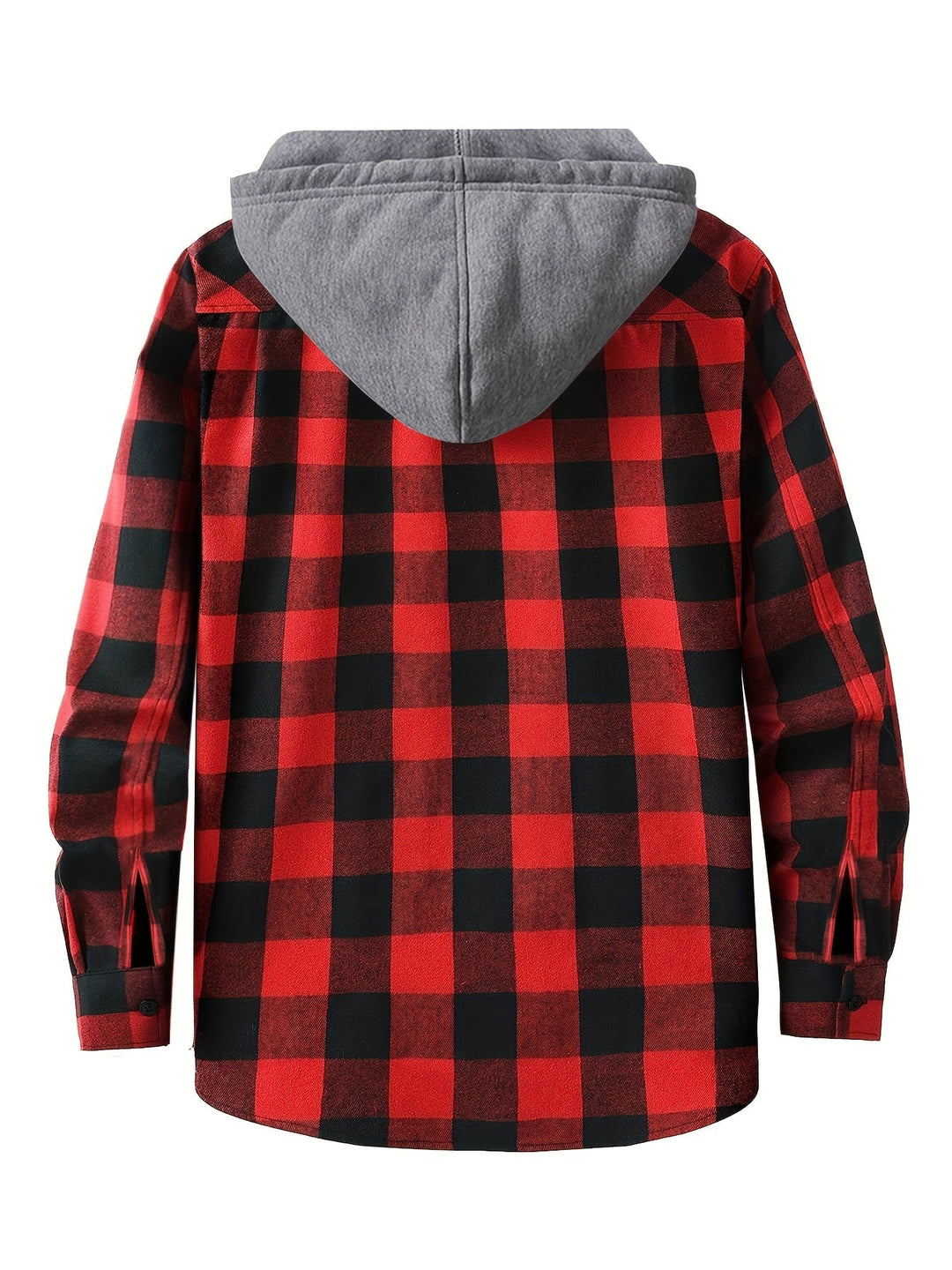 Stile maschile: giacca uomo a quadri con cappuccio, design moderno e vestibilità comoda.