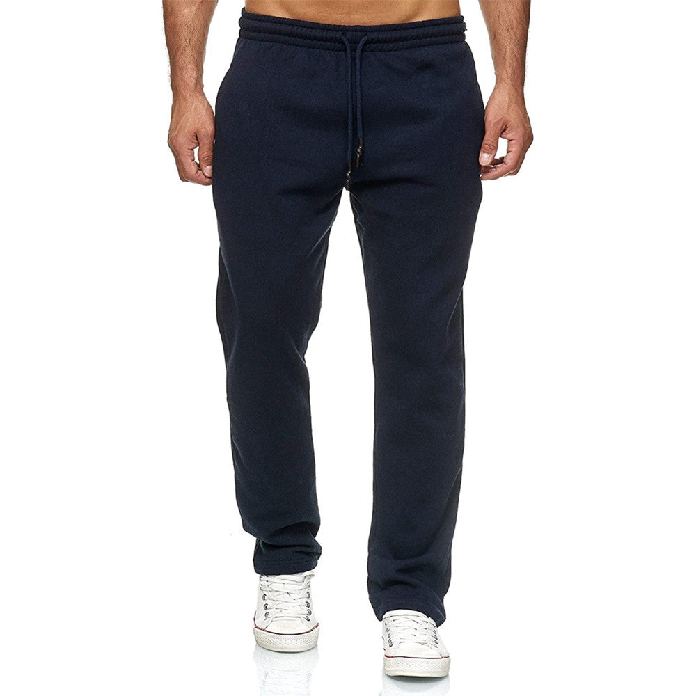 Pantaloni tuta gamba dritta uomo, comodi e sportivi, ottimi per look casual o relax.