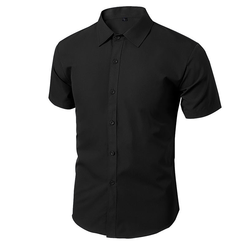 Camicia uomo elegante autunno-primavera, slim fit e senza stiro. Maniche lunghe, perfetta per business e ufficio.