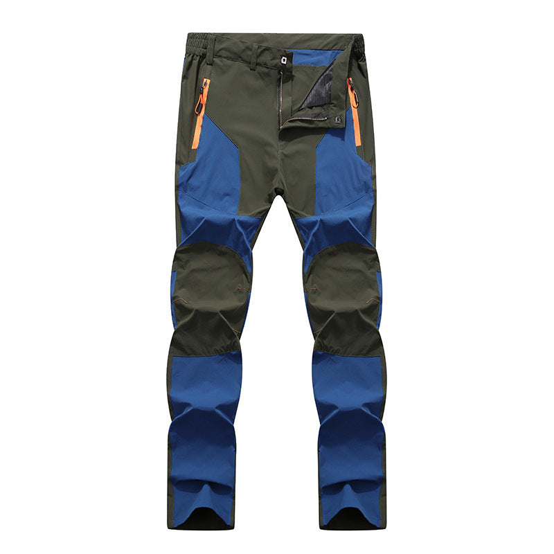 Pantaloni cargo uomo per trekking, tasche funzionali, tessuto stretch impermeabile e antivento, robusti per outdoor.