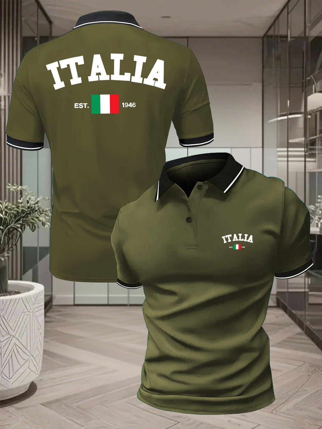 Polo uomo estiva versatile, maniche corte, stile italiano elegante per ogni occasione casual.