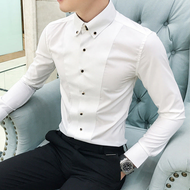 Camicia donna elegante versatile a maniche lunghe slim fit, perfetta per ufficio o look casual chic anti piega.