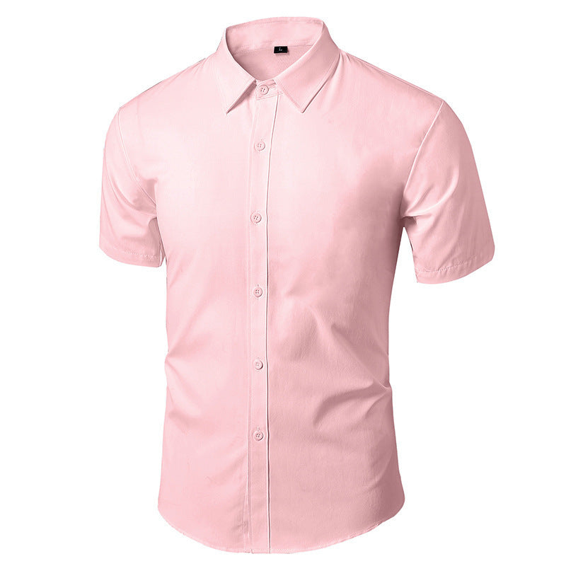Look professionale garantito con camicia uomo senza stiro. Maniche lunghe, slim fit, elegante e confortevole per l'ufficio.