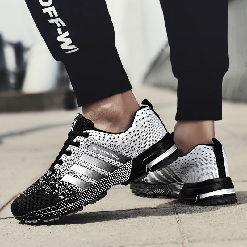 Scarpe sportive uomo con design moderno, leggerezza e comfort per ogni sessione di corsa.