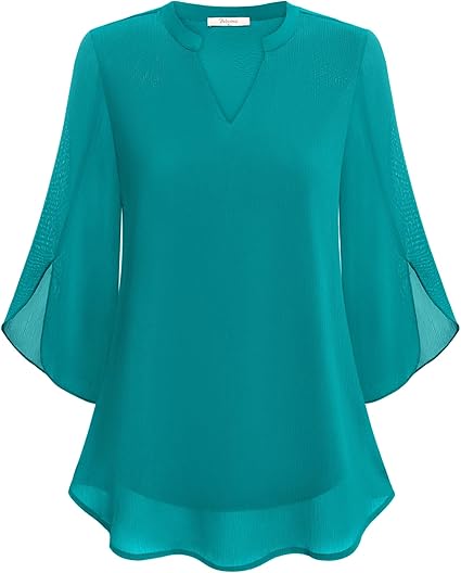 Blusa estiva donna fluida e leggera, con maniche a pipistrello per uno stile raffinato e abbigliamento casual.