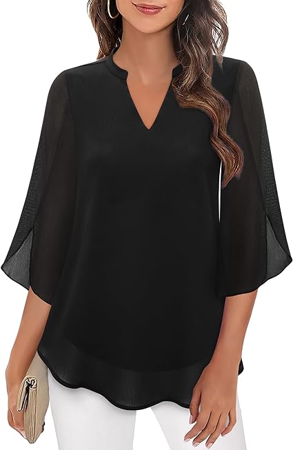 Blusa fluida donna con maniche a pipistrello, eleganza leggera per un look raffinato e versatile.