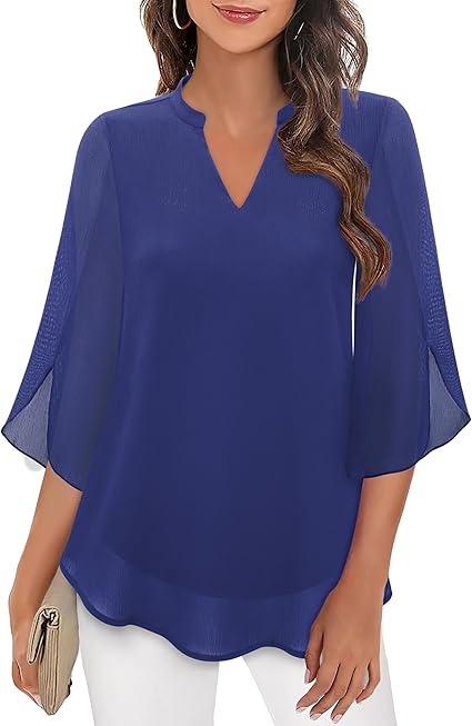 Blusa donna nera fluida, maniche a pipistrello, ideale per serate o abbigliamento casual elegante. Versatile.