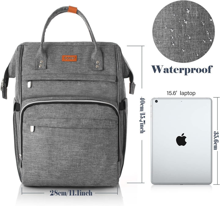 Zaino da donna spazioso per laptop 15.6", borsa PC elegante per ufficio, università e brevi viaggi.