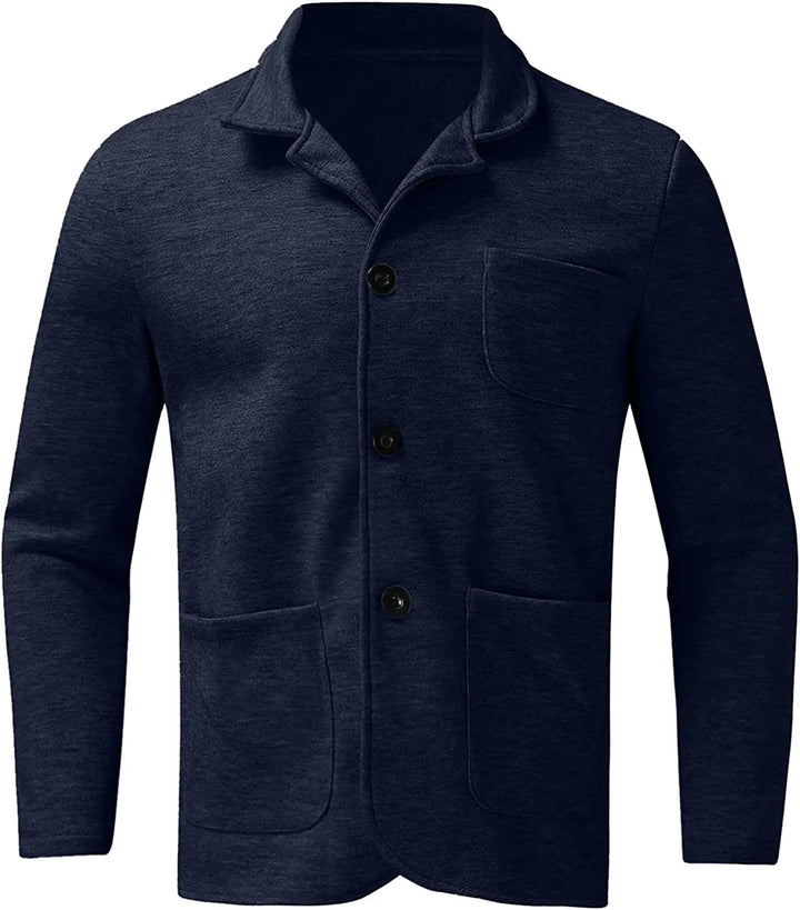Giacca uomo grigia, casual chic. Ideale per abbigliamento maschile moderno e confortevole.