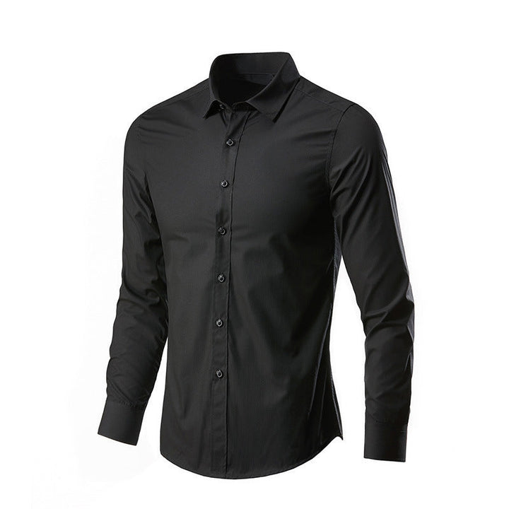 Camicia uomo formale autunno-primavera, senza stiro per business. Maniche lunghe, slim fit, massimo comfort.