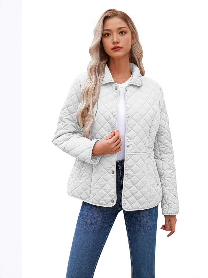 Giacca donna casual trapuntata, calda e confortevole. Perfetta per il freddo autunnale e invernale.