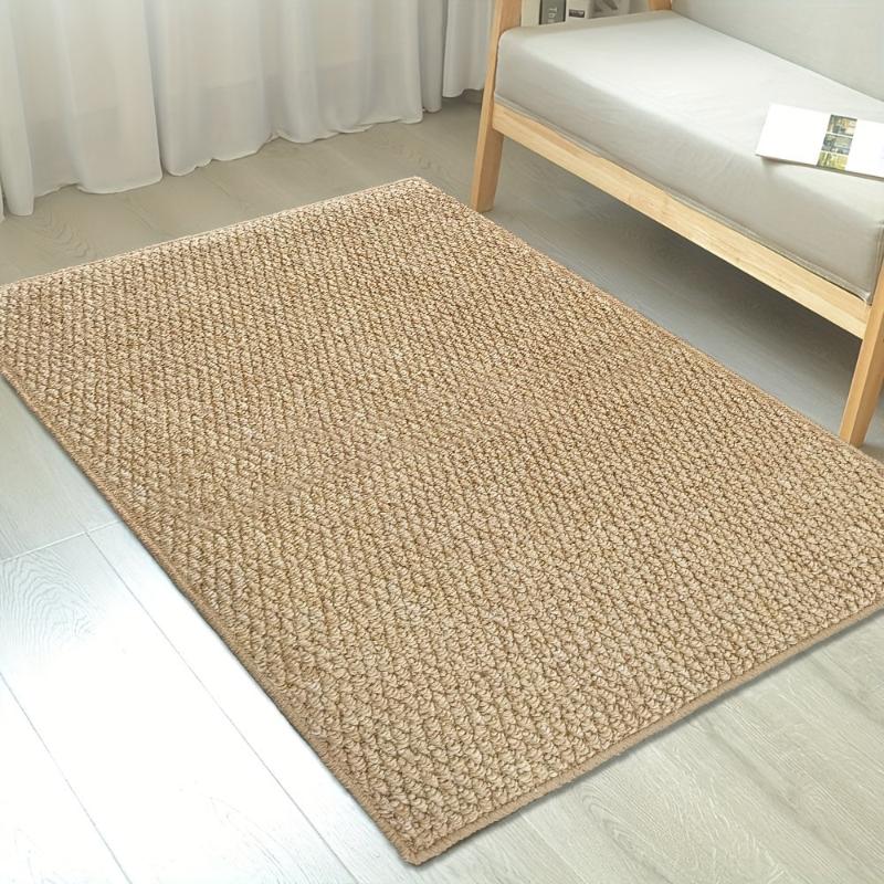 Elegante zerbino lavabile dal design rustico naturale, un tappeto d'ingresso pratico e di tendenza per la casa.