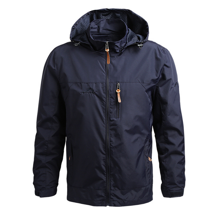 Giacca tattica da uomo, impermeabile stile militare, ideale per outdoor, urbano, casual e protezione.
