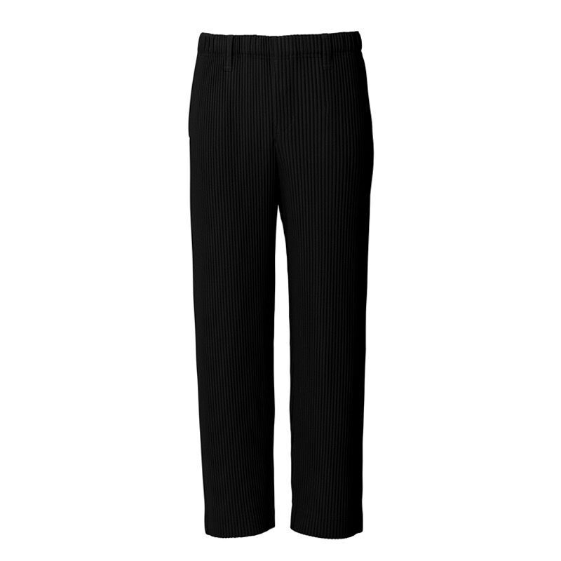 Pantaloni uomo casual dritti a gamba larga, tessuto morbido e design moderno per streetwear di tendenza.