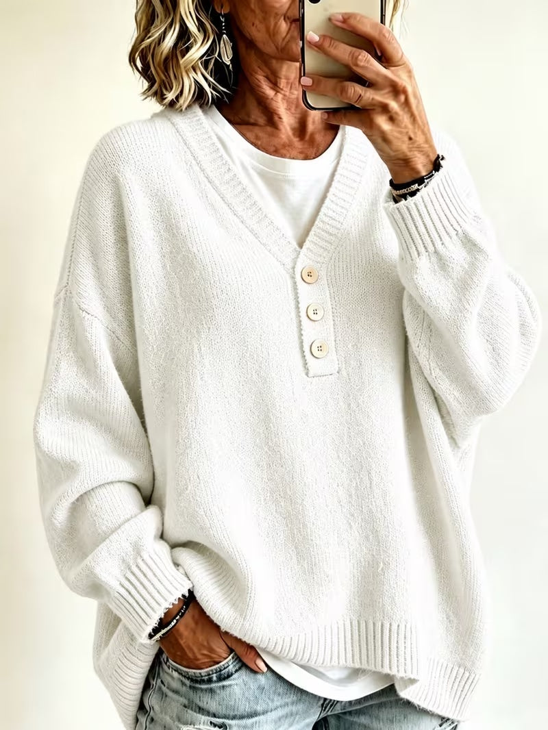 Maglione donna morbido tinta unita, abbigliamento casual essenziale per comfort quotidiano e moda femminile.