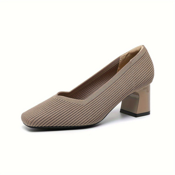 Décolleté eleganti donna, tacco largo, perfette per primavera/estate/autunno, con tomaia elasticizzata.