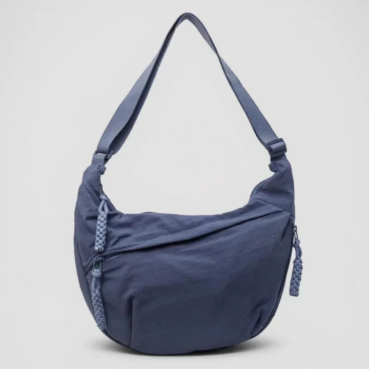 Borsa a tracolla donna in nylon, pratica e leggera, con tasche zip per un'ottima organizzazione interna.