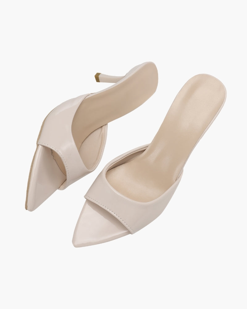 Sandali nude donna con tacco kitten heel, eleganti e comodi, perfetti per ogni outfit.