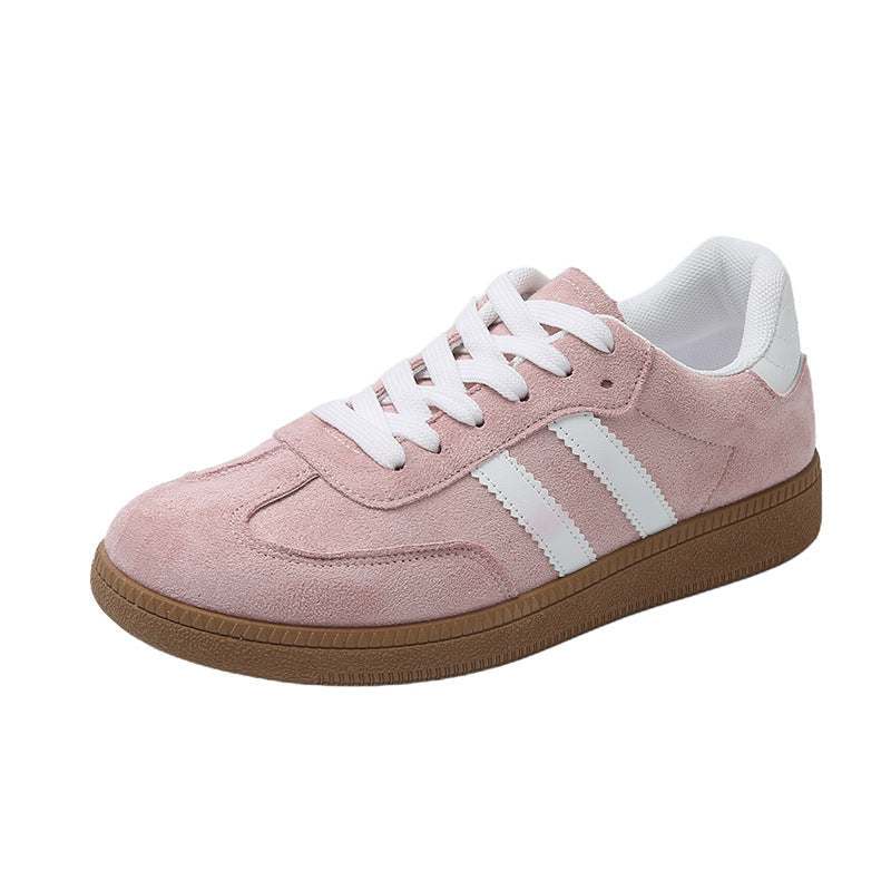 Stile casual chic: sneakers donna leggere con lacci e punta arrotondata, calzature comode per ogni occasione.