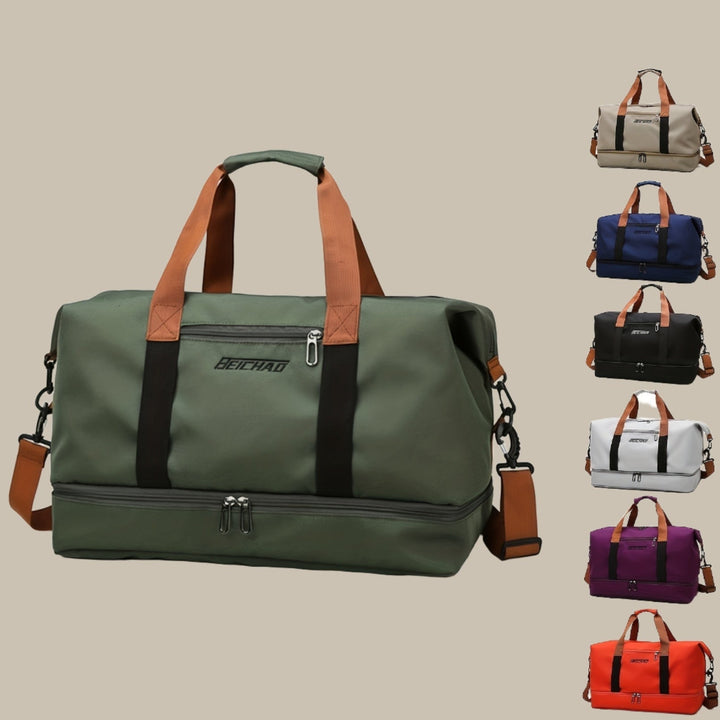 Borsone da viaggio spazioso, durevole, unisex per uomo e donna. Ideale per weekend, sport e palestra.