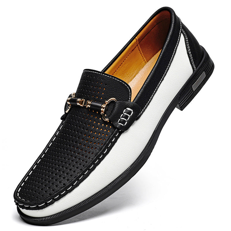 Mocassini uomo casual per taglie grandi, scarpe estive senza lacci traspiranti.
