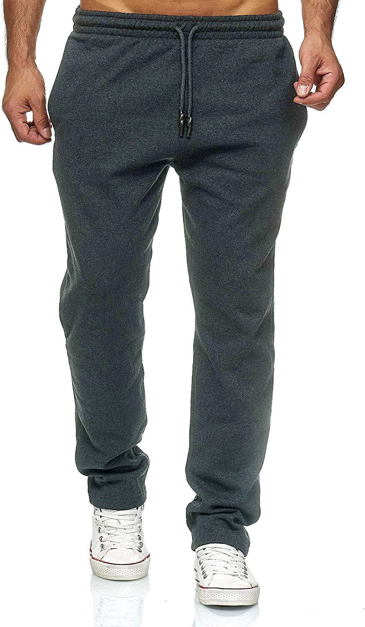 Pantaloni uomo versatili a gamba dritta, perfetti per streetwear, sport leggeri e relax in autunno.