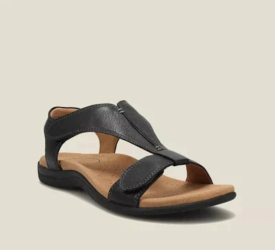 Sandali donna estivi con zeppa e supporto arco plantare. Comfort e stile casual per spiaggia e passeggio.