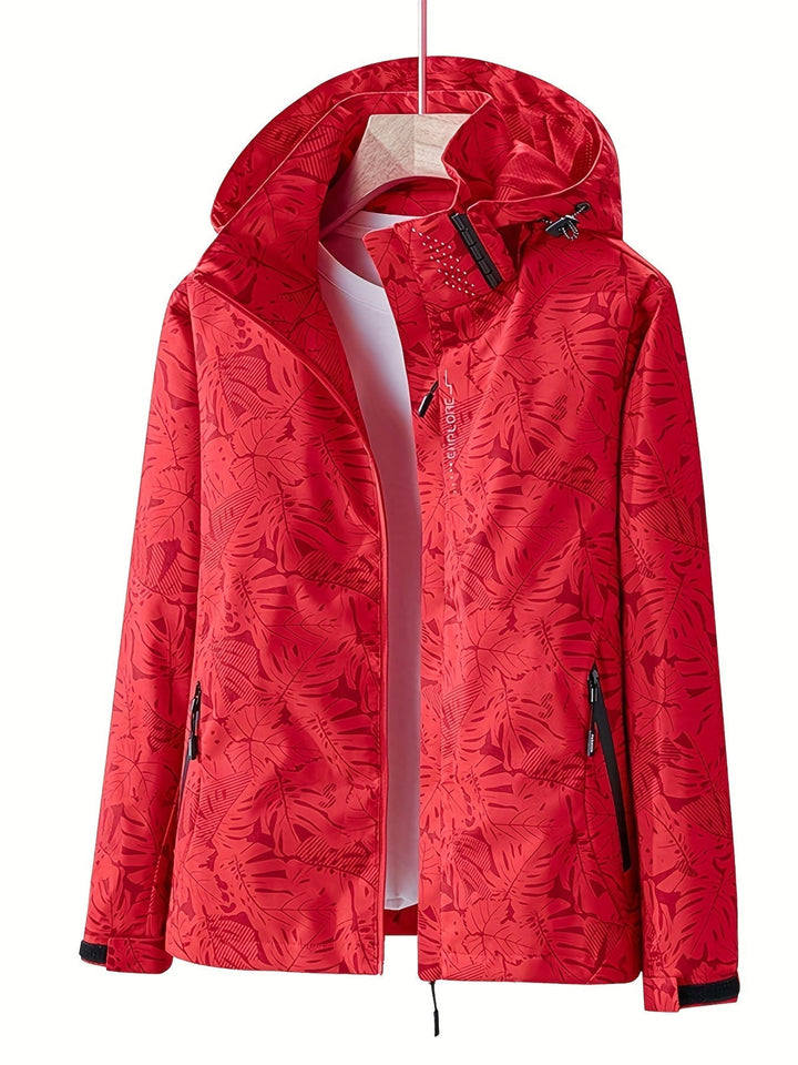 Giacca sagomata donna per autunno/primavera, impermeabile e leggera, con protezione antivento.